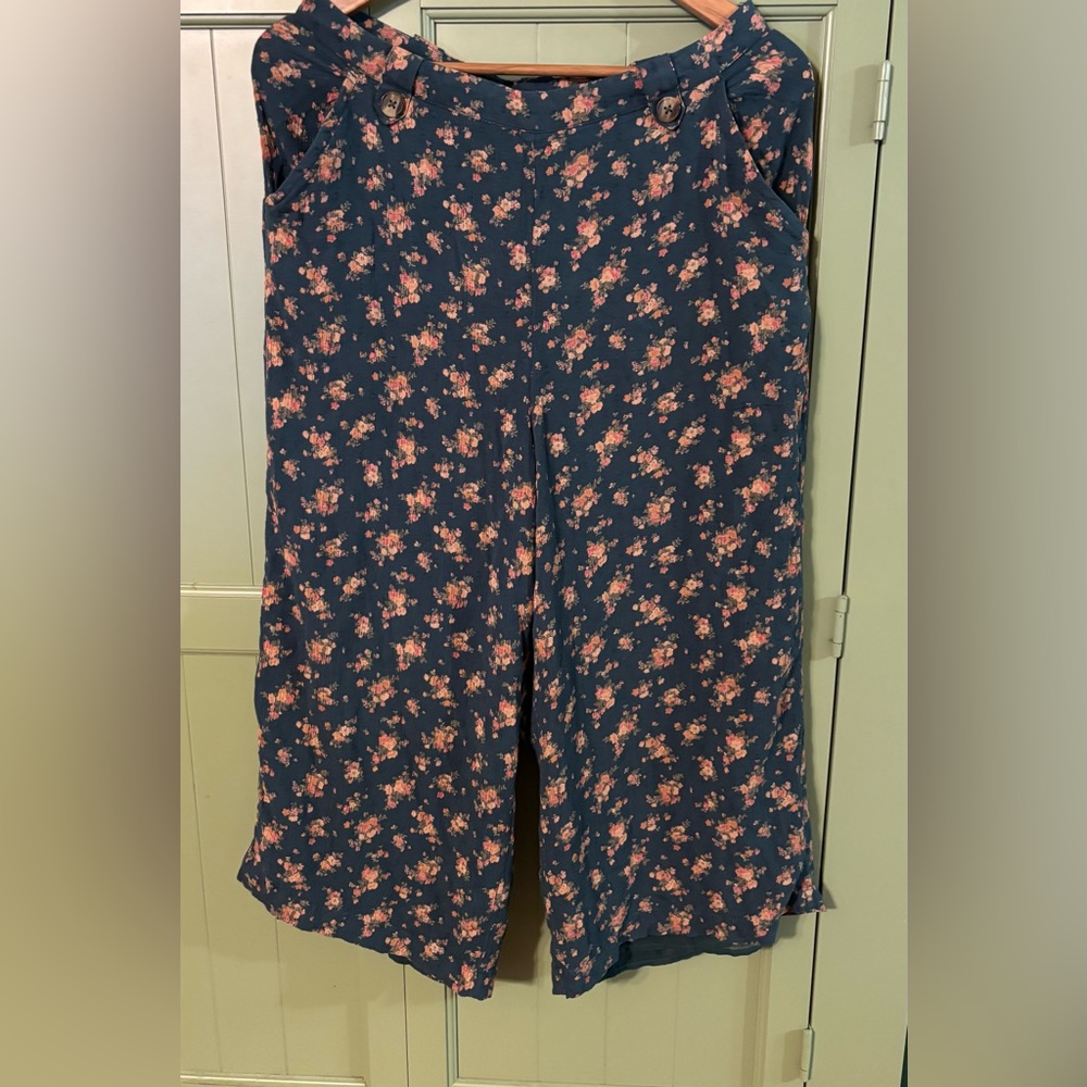 American Eagle Wide-Leg Cropped Palazzo Pants